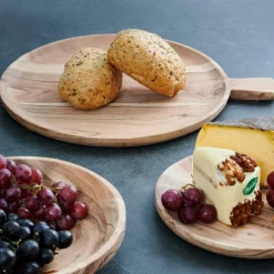 CASA ACACIA CHIC Piatto Con Manico Naturale| Piatti