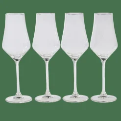 CASA AFTER DINNER Bicchieri Da Whisky Set Di 4 Trasparente| Bicchieri Da Cocktail