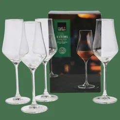CASA AFTER DINNER Bicchieri Da Whisky Set Di 4 Trasparente| Bicchieri Da Cocktail