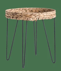 CASA AKELA Tavolino Nero, Naturale| Tavolini