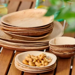 CASA ARECA LEAF Piatti Set Di 6 Naturale| Piatti