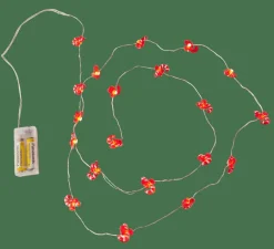 CASA ARO Filo Luminoso Con 20 Luci Led 2 Disegni Rosso, Verde| Fili Luminosi