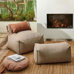 CASA BAGIE Poltrona A Sacco Beige| Poltrone|Pouf