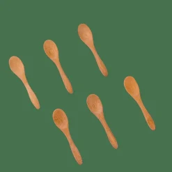 CASA BAMBOO Cucchiaini Set Di 6 Naturale| Set Di Posate