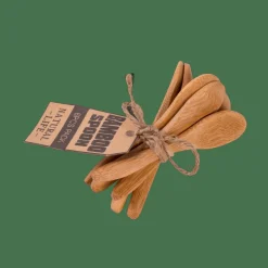 CASA BAMBOO Cucchiaini Set Di 6 Naturale| Set Di Posate
