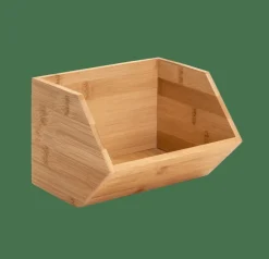 CASA BAMBOO Organizzatore Impilabile Naturale| Contenitore Per Alimenti|Scatole Conserva Vivande