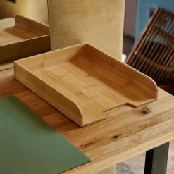 CASA BAMBOO Portalettere Naturale| Portadocumenti