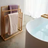 CASA BAMBOO Portasciugamani Naturale| Mobili Da Bagno