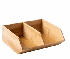 CASA BAMBOO Scatola Portatutto Vaso Per Erbe Naturale| Contenitore Per Alimenti|Scatole Conserva Vivande