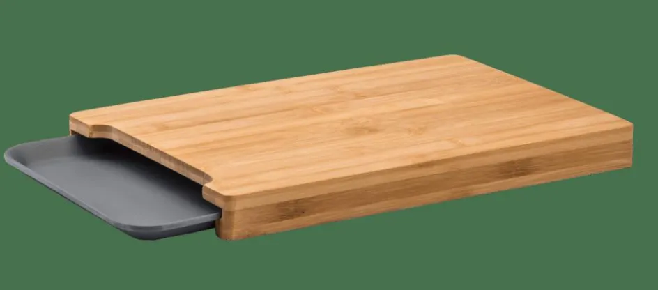 CASA BAMBOO Tagliere Raccogli Succo Grigio, Naturale| Taglieri