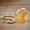 CASA BLOXEM Pallina Decorativa Con 21 Luci Led Dorato| Lampade Led