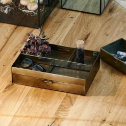 CASA BRASS Portaoggetti Bronzo| Scatole|Portadocumenti