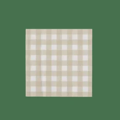 CASA CHECK SAND Set Di 20 Tovaglioli Beige| Tovaglioli