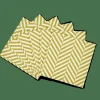 CASA CHEVRON Set Di 20 Tovaglioli Verde| Tovaglioli