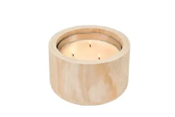 CASA CITRONELLA WOOD Candela Da Esterni Beige| Candele Da Giardino