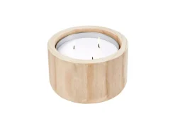 CASA CITRONELLA WOOD Candela Da Esterni Bianco| Candele Da Giardino