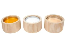 CASA CITRONELLA WOOD Candela Da Esterni Bianco| Candele Da Giardino