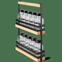 CASA COMPACT Portaspezie Nero| Contenitori Per Spezie