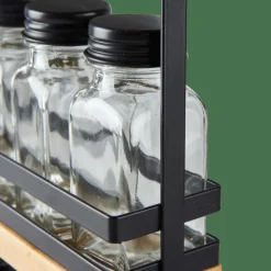 CASA COMPACT Portaspezie Nero| Contenitori Per Spezie