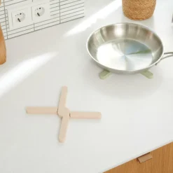 CASA CUISINO Sottopentola Pieghevole Sabbia| Sottopentole