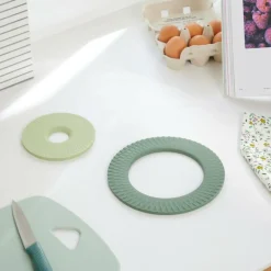 CASA CUISINO Sottopentola Set Da 2 2 Colori Menta, Verde Scuro| Sottopentole