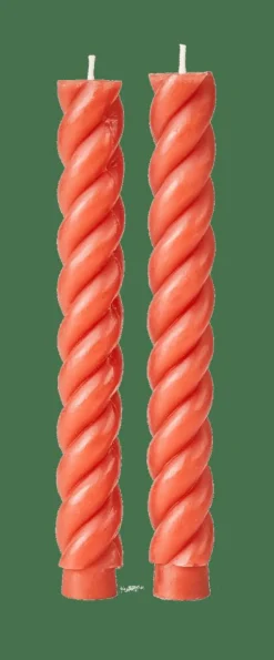 CASA CURL Candele Set Da 2 Rosso| Candele