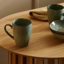 CASA EARTH LAGOON Mug Con Manico 30 CL Verde Chiaro| Mug