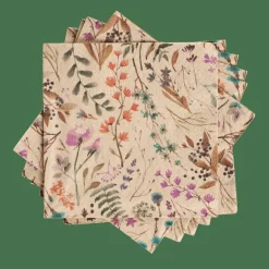 CASA ECO DRIED FLOWER Set Di 20 Tovaglioli Multicolore| Tovaglioli