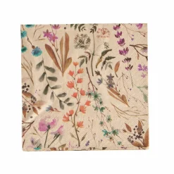 CASA ECO DRIED FLOWER Set Di 20 Tovaglioli Multicolore| Tovaglioli