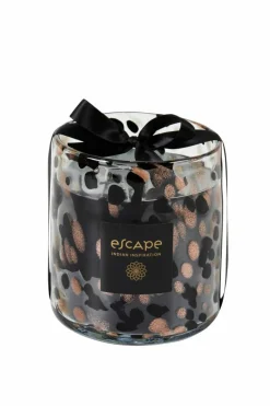 CASA ESCAPE INDIAN INSPIRATION Candela Profumata In Vaso Nero, Rame, Multicolore| Candele Profumate|Candele
