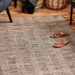 CASA ETHNIC Tappeto Nero, Naturale| Tappeti