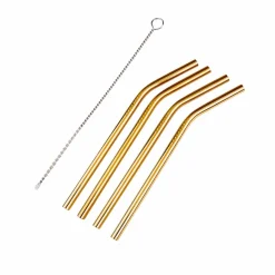 CASA FANCY Cannucce Cocktail Con Spazzola Argentato| Accessori Per Cocktail