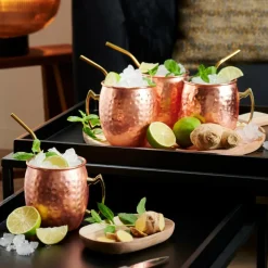 CASA FANCY Cannucce Con Spazzola Argentato| Accessori Per Cocktail