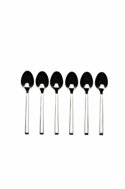 CASA FINE Cucchiaini Per Caffè Set Di 6 Argentato| Set Di Posate|Aperitivo E Tapas