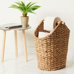 CASA FLORES Porta Carta Igienica E Portariviste Naturale| Accessori Per Il Wc