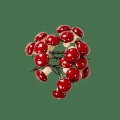 CASA FOAM Fungo Decorativo Rosso Scuro| Figurine Decorative