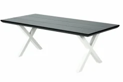 CASA FORMAX Tavolo Da Giardino Con Gambe X Nero/bianco| Tavoli Da Giardino