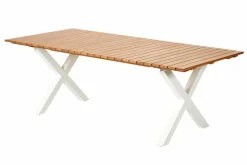 CASA FORMAX Tavolo Da Giardino Con Gambe X Naturale/bianco| Tavoli Da Giardino