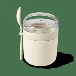 CASA FRESHMOOD Portacolazione Cucchiaio 32cl Bianco, Marrone, Verde| Portapranzo
