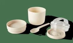 CASA FRESHMOOD Portacolazione Cucchiaio 32cl Bianco, Marrone, Verde| Portapranzo