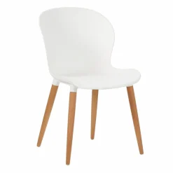 CASA FRIDA / FRAY Set/4 Gambe Bianco| Sedie Da Pranzo|Sedie Da Giardino