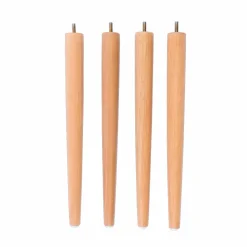 CASA FRIDA / FRAY Set/4 Gambe Teak Naturale| Sedie Da Pranzo|Sedie Da Giardino