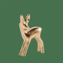 CASA GOLDY Decorativo Cervo Dorato| Figurine Decorative