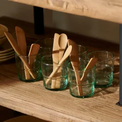 CASA GREEN Vetro 30 CL Verde| Bicchieri Da Acqua