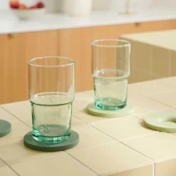 CASA GREEN Vetro 44 CL Verde| Bicchieri Da Acqua