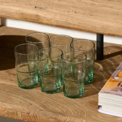 CASA GREEN Vetro 44 CL Verde| Bicchieri Da Acqua