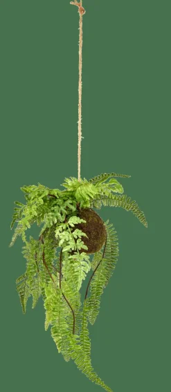 CASA GREENERY Vaso Sospeso Con Felce Verde| Piante Artificiali