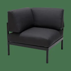 CASA HANNA Lounge Poltr Ad Angolo Nero| Set Lounge
