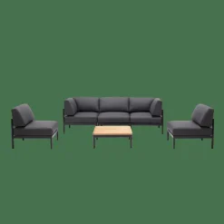 CASA HANNA Lounge Poltrona Nero| Set Lounge