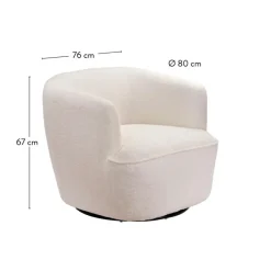 CASA HARVEY Poltrona Bianco| Poltrone|Divani
